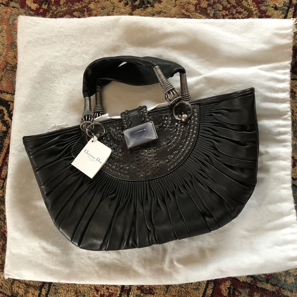 Christian Dior Handbags - LAST CHANCE Christian Dior • Noir Plisse Frame Bag